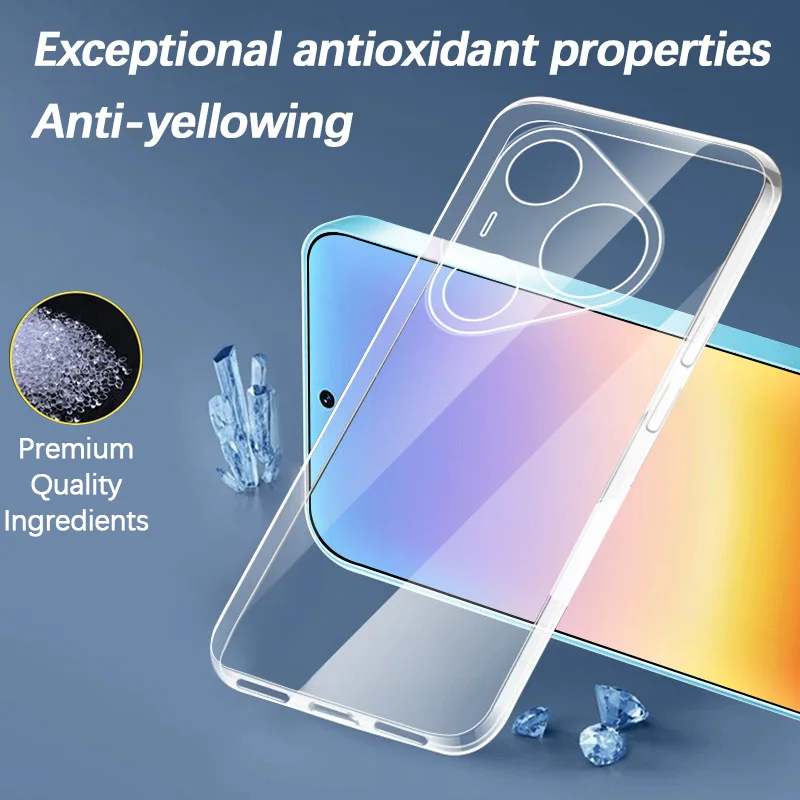 Luxury Crystal Clear Shockproof TPU Back Cover