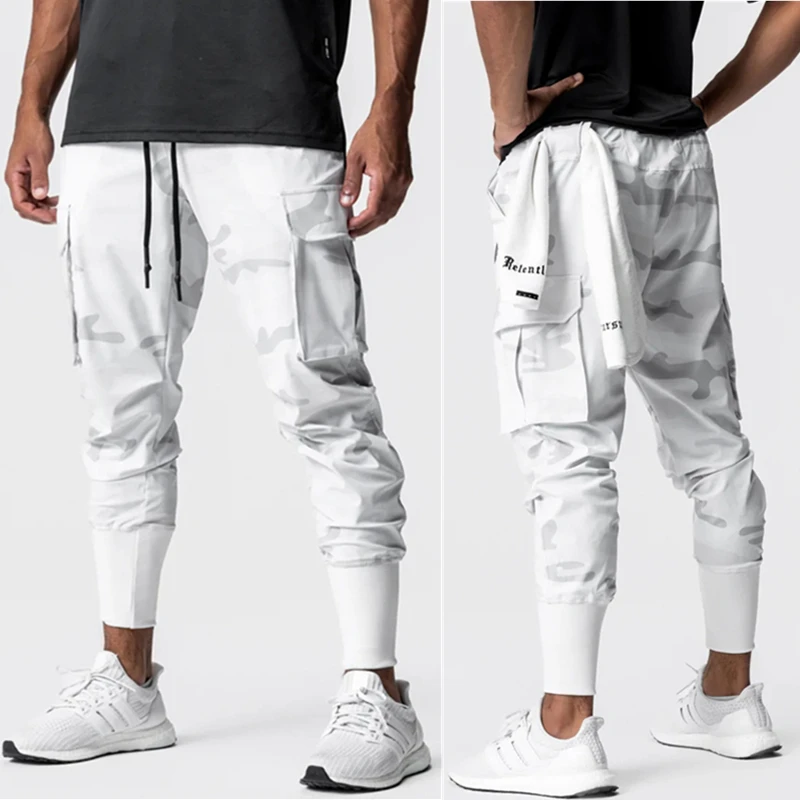 2024 New camouflage Sport Pants Men's Fitness Trousers Summer Thin Loose Quick-Drying Stretchy sweatpants Running Training Pants 4