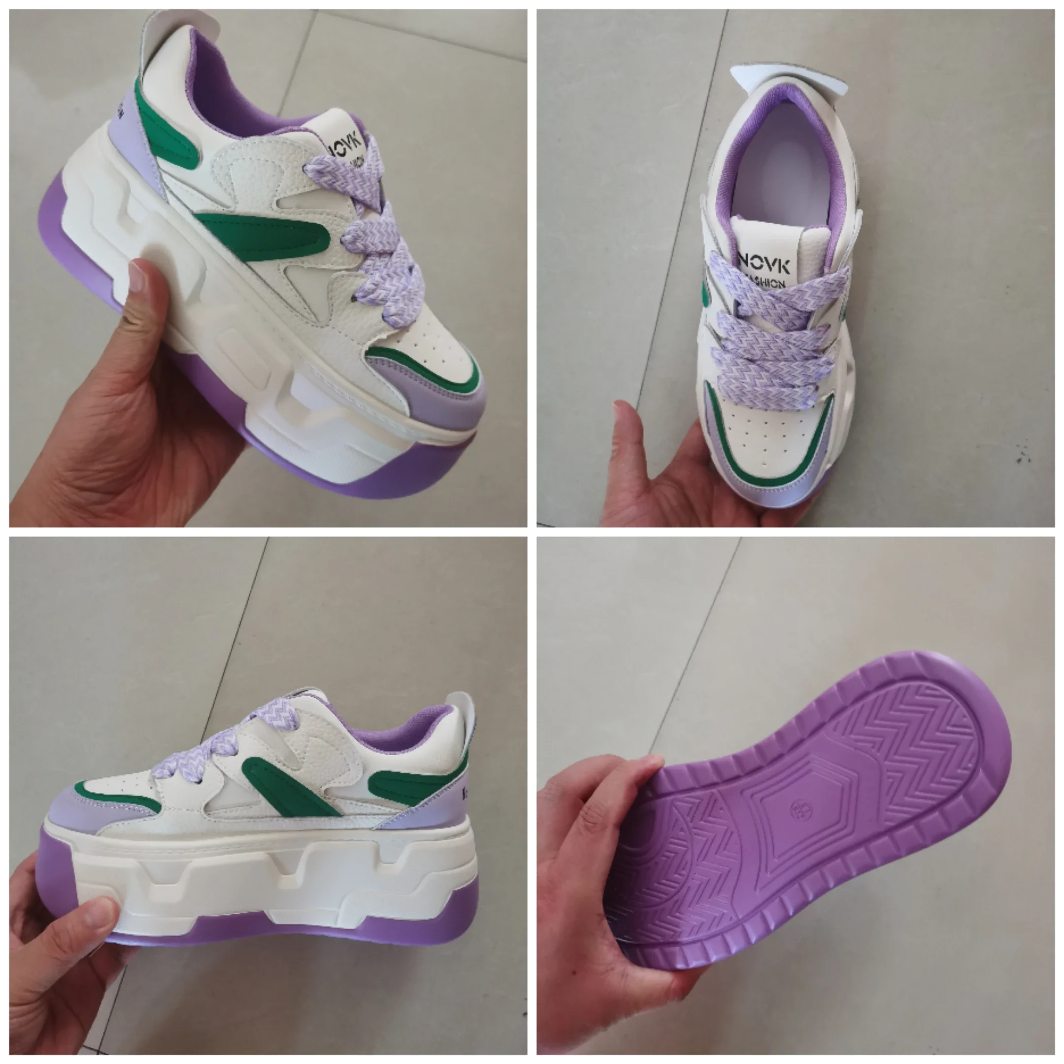 Hidden Wedge Platform Sneakers Shoes | Hidden Heel Platform