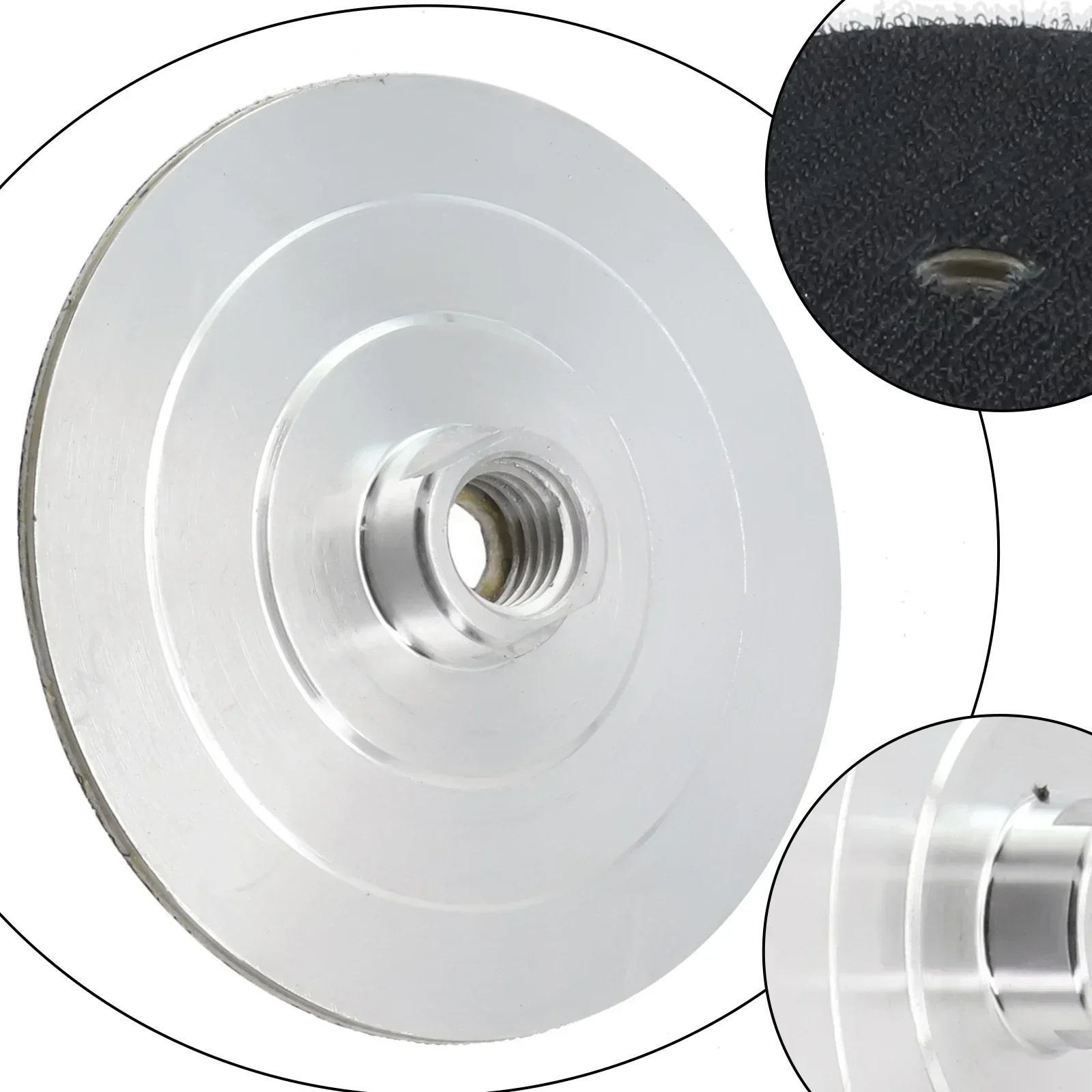 Diamond Polishing Pad 1Pc 3/4inch Backer Pad Aluminum Base Backing Holder M14 M10 M16 Thread Connector Rod For Polisher Tools