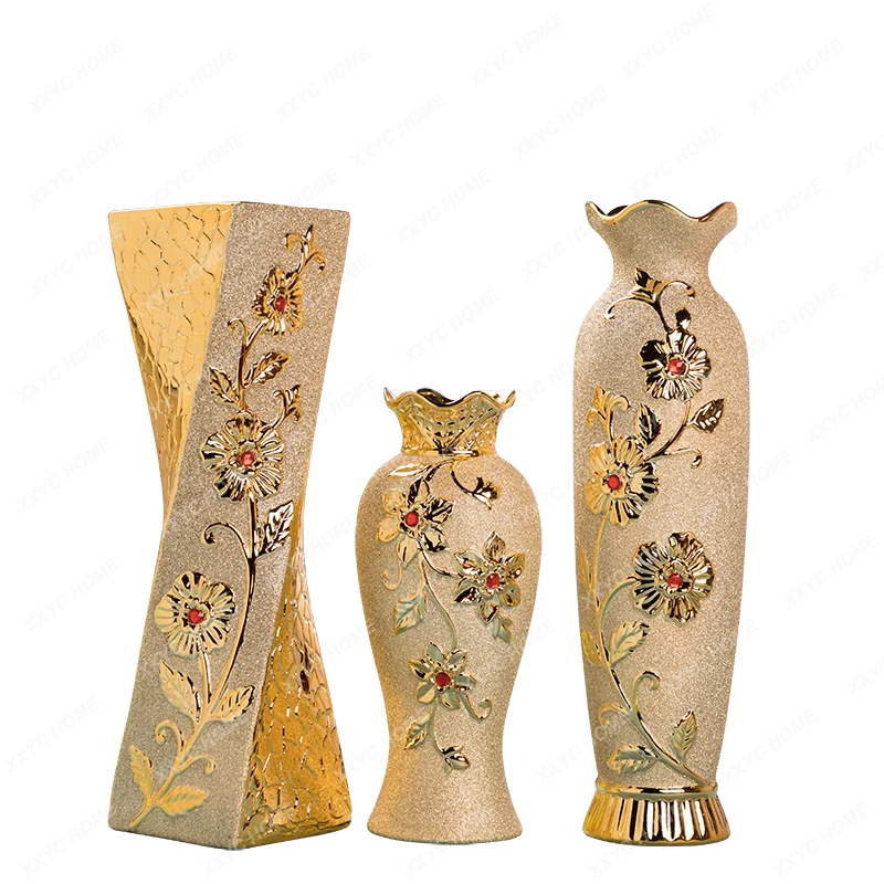 

Ceramic Vase High-Top Modern Home Large Ornaments Living Room Flower Arrangement Floriculture