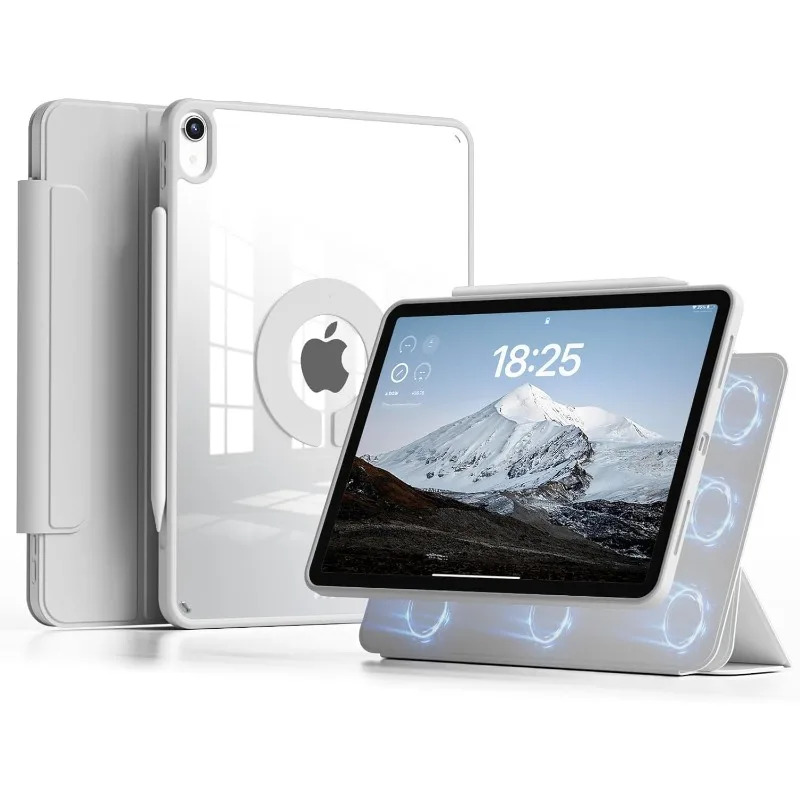 Magnetic Wireless Charging Stand Case with Removable Cover