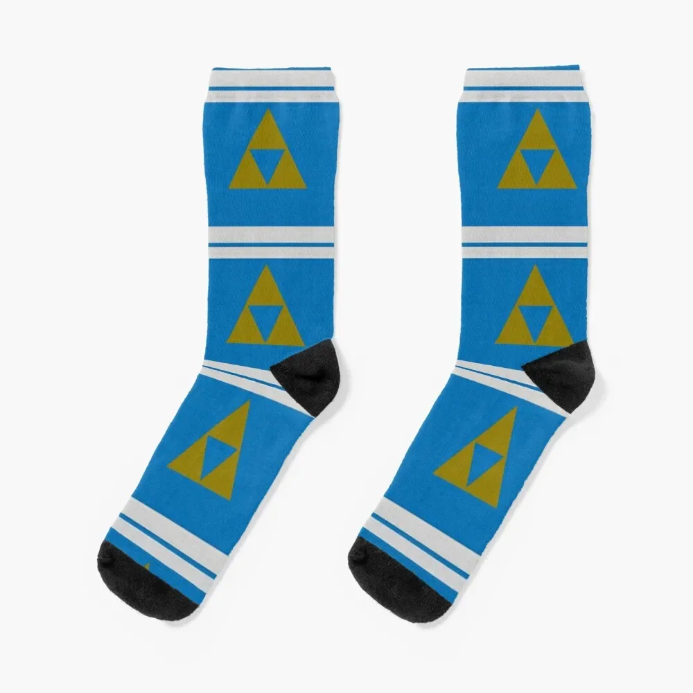 

Triforce with blue and white Socks short Crossfit Socks Man Women's