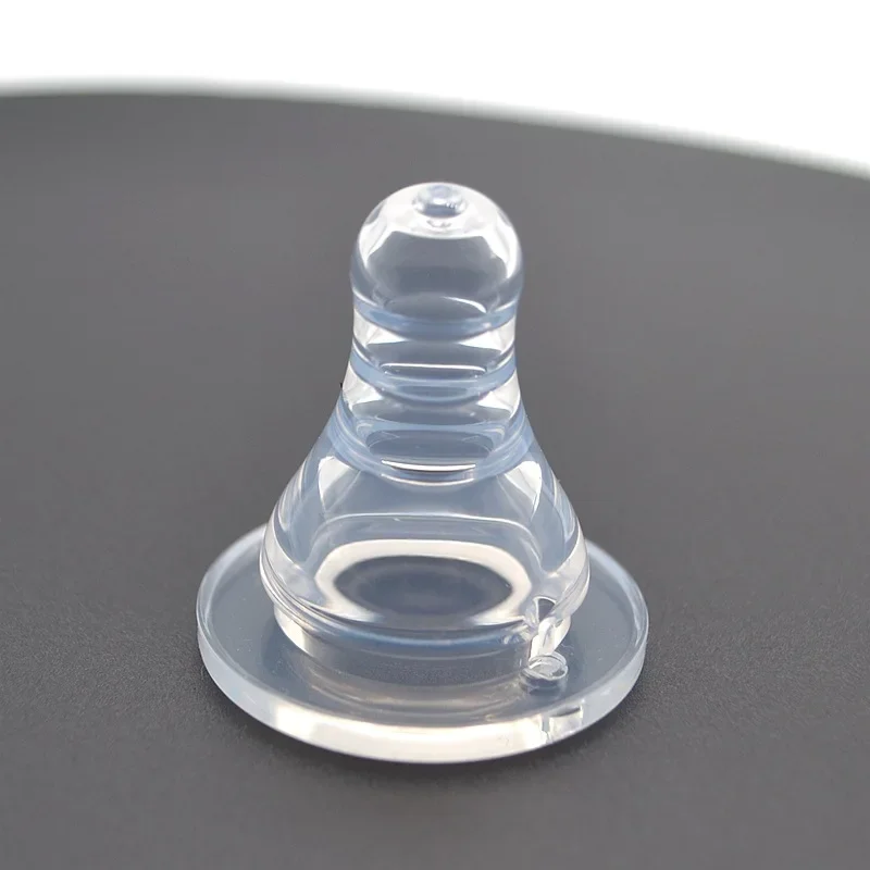 Silicone Pacifier Silicone Nipple Shield Natural Flexible Soft Silicone Pacifier Nipple Replacement Feeding Milk Bottle Standard Size