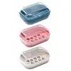 Portable Soap Box Creative Drain Dripping Soap Container Nordic Holder Style Bathroom Supplies Candy Color Accessories Soap Rack 6