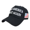Trump 2024 Hat 45-47 MAGA Hat Make America Great Again Donald Trump Embroidery Slogan with USA Flag Adjustable Baseball Cap 3