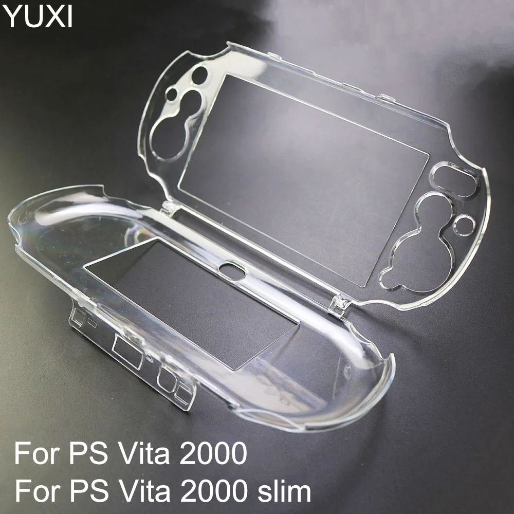 YUXI 1PCS For PS Vita 2000 slim/PSV Clear Crystal Protective Case Hard Guard Shell Slim Gaming Transparent Skin Protection Cover |