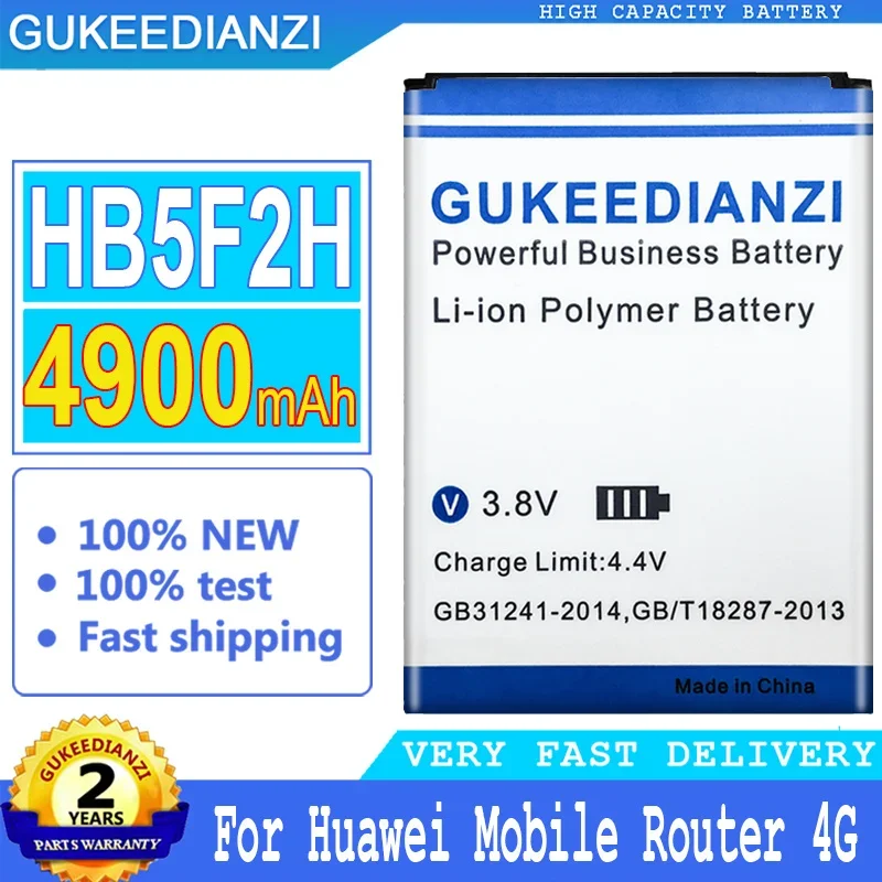 4900Mah Gukeedianzi Batteria Hb5F2H Per Huawei Mobile Router 4G Wifi E5372 E5375 E5373 Ec5377 E5330 E5336 Big Power Bateria