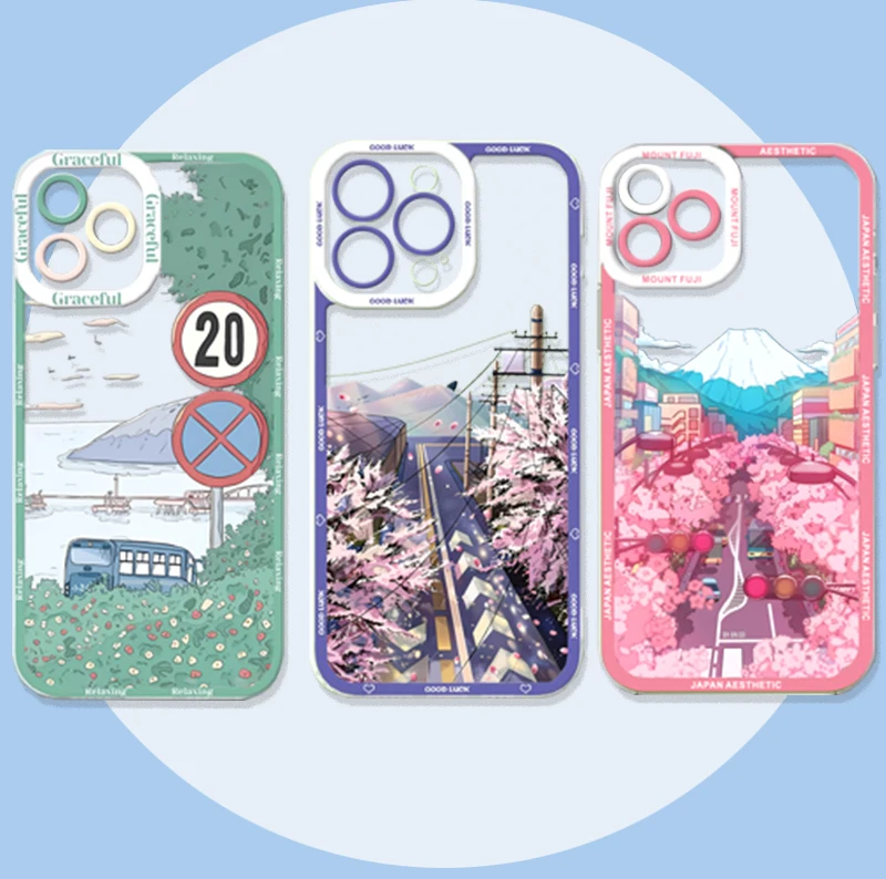 Suzume Japanese Anime Starry Sky Cat Soft Phone Case Cover