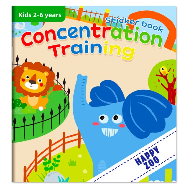 Children's Reusable Cartoon Sticker Book: Fun and Educational Gift