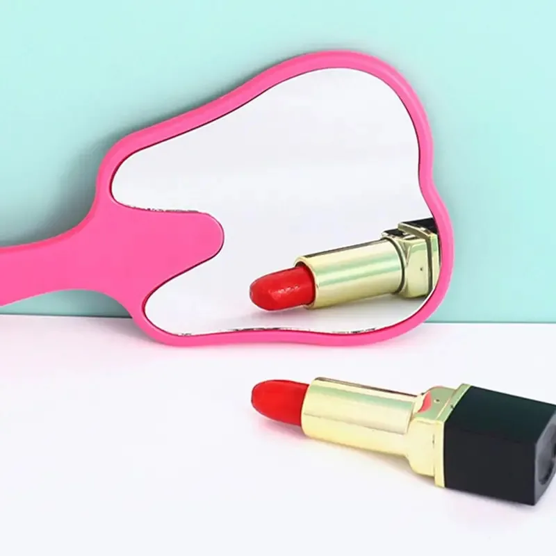 Tooth Shaped Handheld Mirror Cute Makeup Mirror Hand Held Dental Mirrors With Handle High Definition Makeup Hand makeup mirror