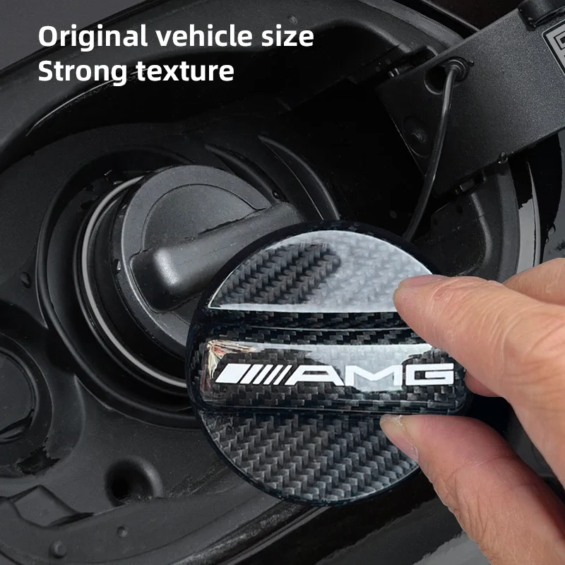 메르세데스 벤츠 AMG GLE GLS CLA CLE GLC CLS GLA W223 타이어 밸브 캡용 자동차 연료 캡 카본 파이버 오일 박스 뚜껑 휘발유 탱크 커버