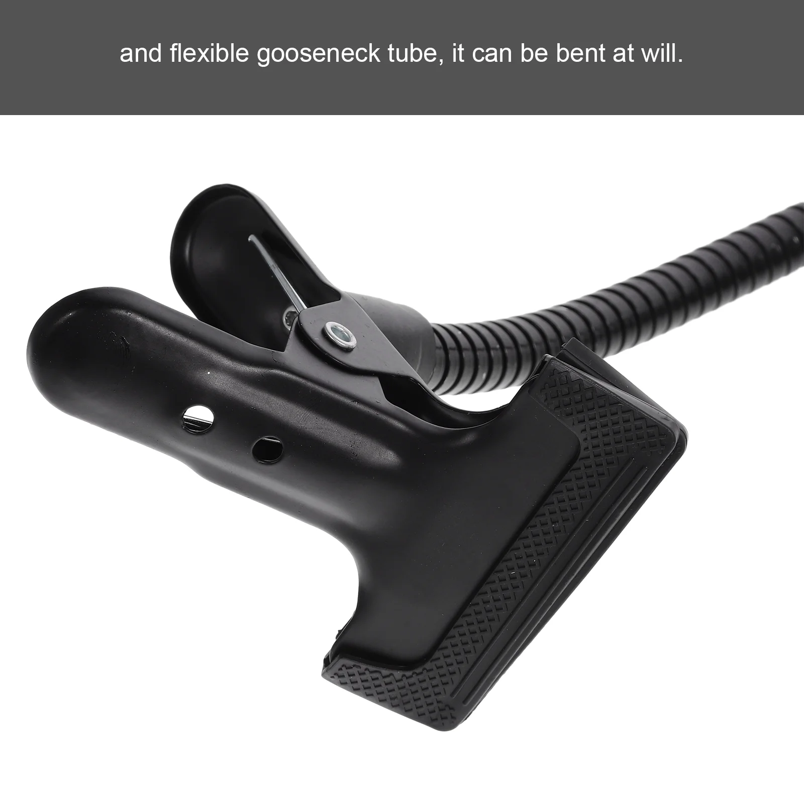 Double Head Metal Clamp Flexible Gooseneck Tube Background Holder Lighting Stand Bracket Camera Photo Accessory