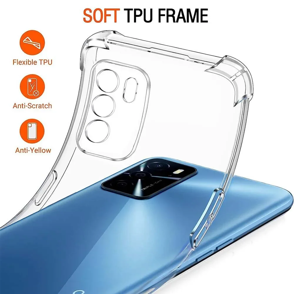 Crystal Clear Shockproof TPU Smartphone Case