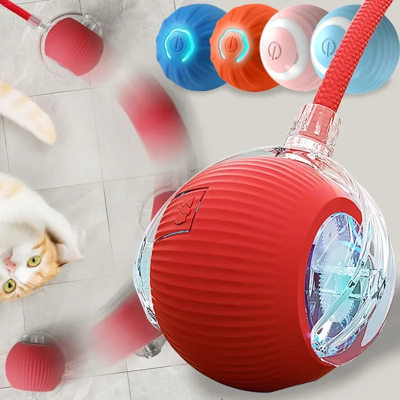 1/2PCS Smart Dog Toy Ball Electronic Interactive Pet Toy Moving Ball USB Automatic Move Bouncing Puppy Birthday Gift Cat Product 2