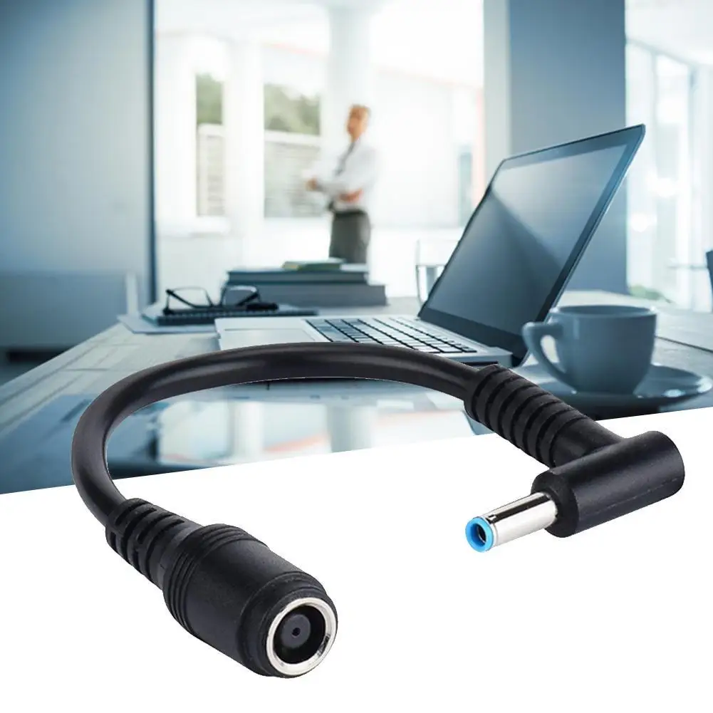 DC Power Charger Converter Cable Black with Blue Tip