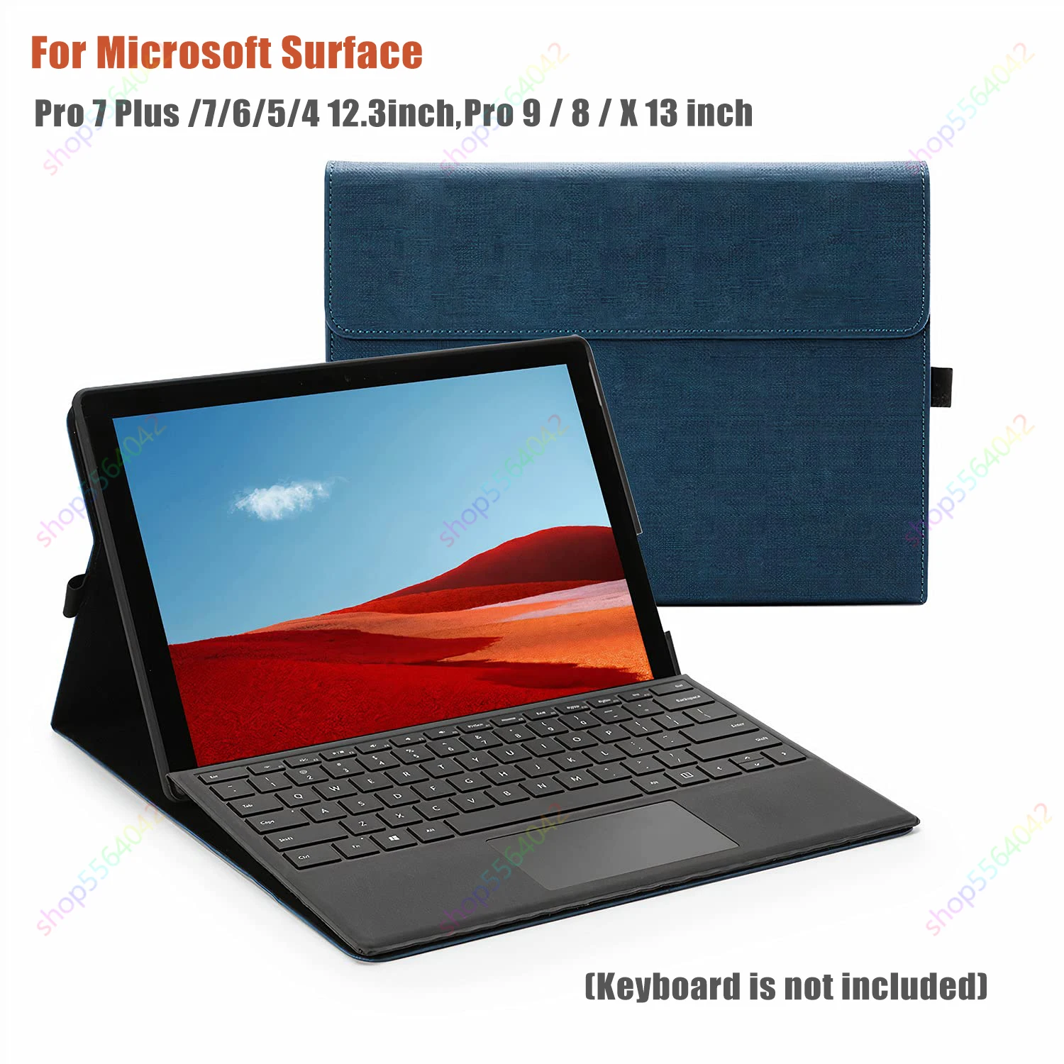 Custodia Folio Con Supporto Magnetico Per Microsoft Surface Pro 6 Custodia Per Tablet Robusta Antiurto Da 12.3 Pollici Per Surface Pro 7 7 Plus