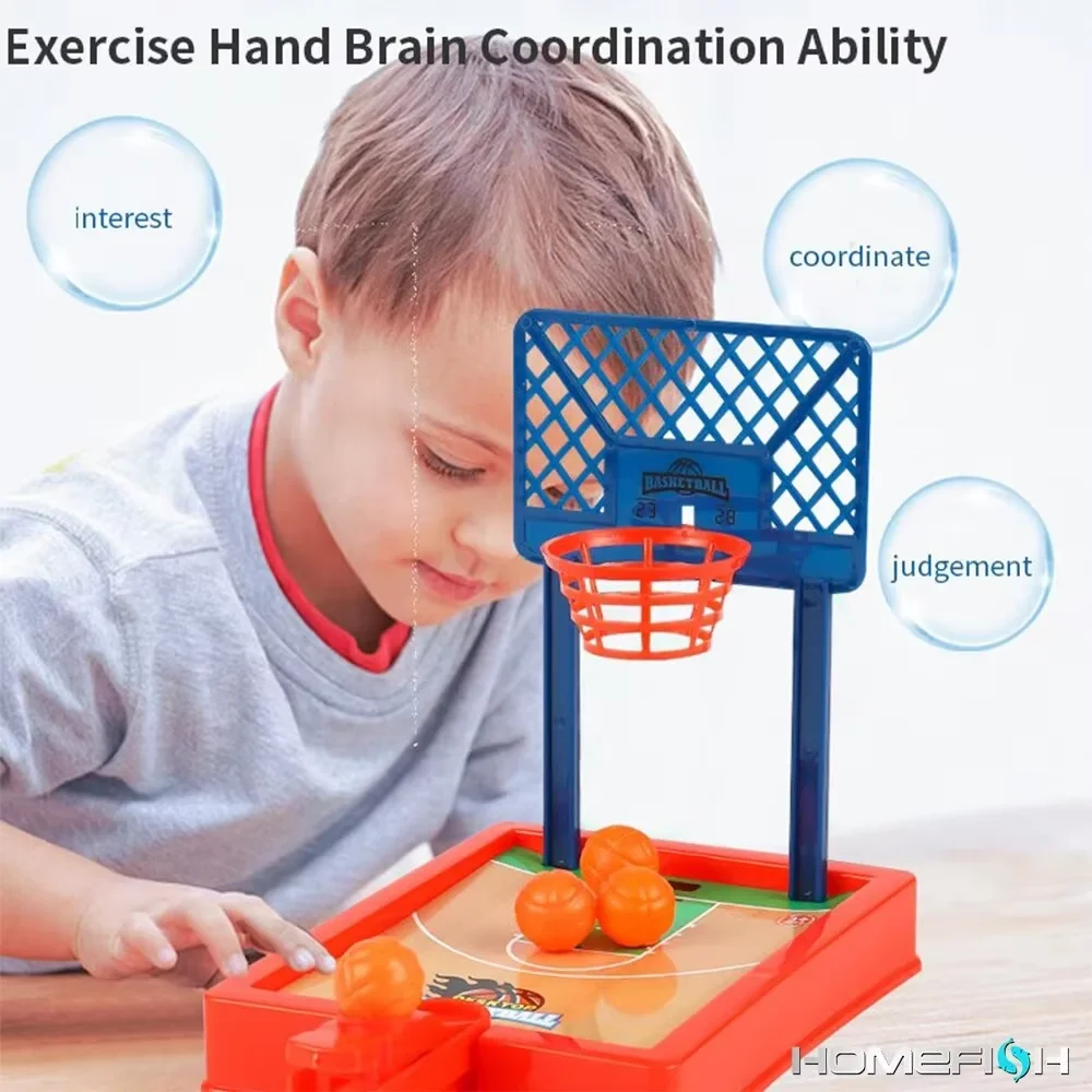 Mini basketball machine desktop portable travel or office game set, suitable for indoor or outdoor use. Fun toys Christmas gifts 3
