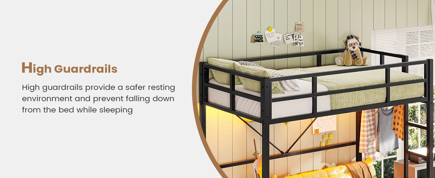 Twin Metal Loft Bed 