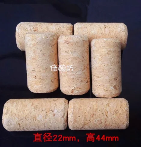 Package supplies Cork grape bottle cork glass bottle cork cap oak 22 * 44mm to be corked with a corkscrew