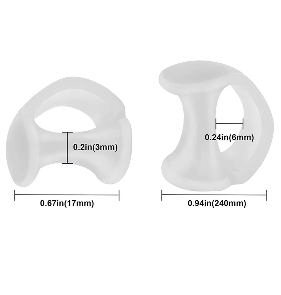 Toe Separators Finger Feet Protector 2pcs Gel Toe Separator Pinky Toe Spacers Little Toe Cushions for Preventing Rubbing Tool