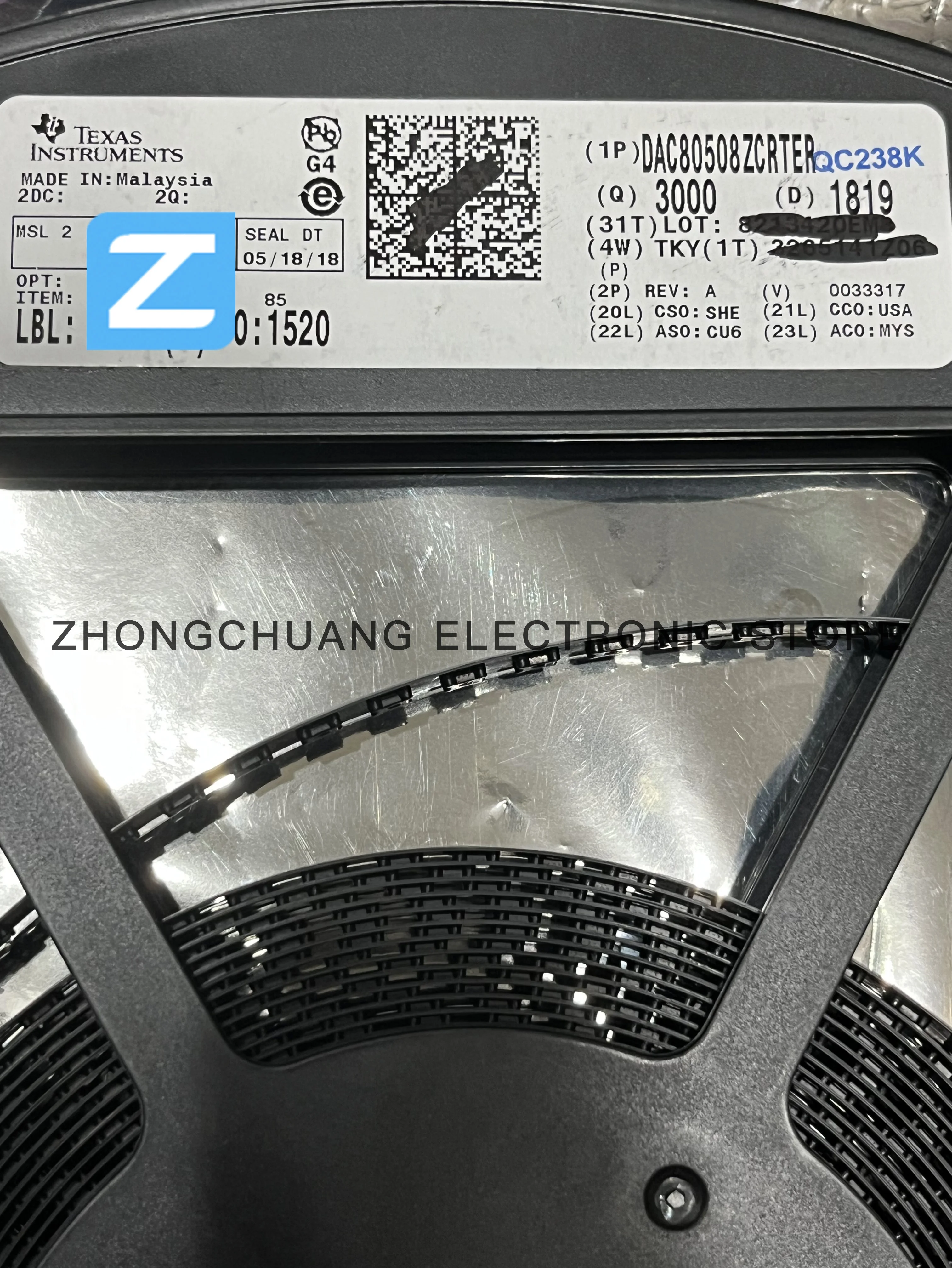 1PCS DAC80508ZCRTER 858ZC DAC80508  WQFN(16)  new  original