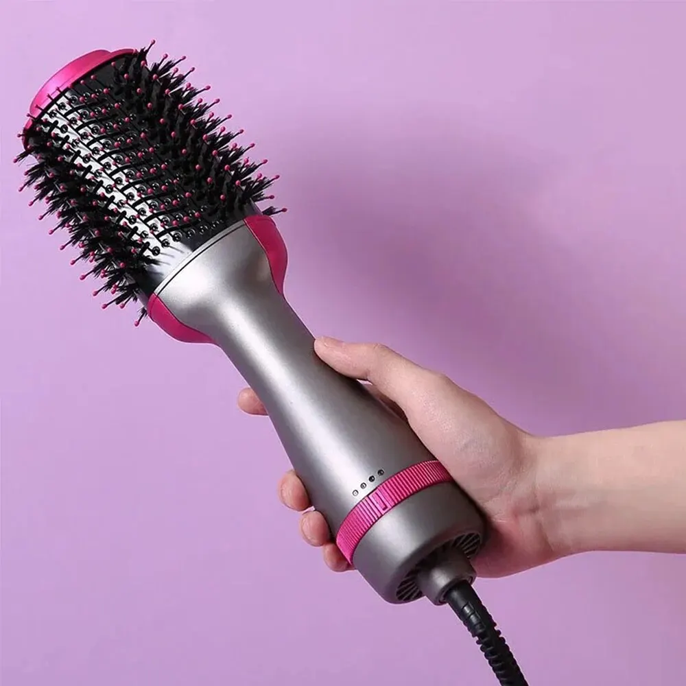 3 In 1 Hot Air Comb Styling Comb for Straight Curly Electric Hot Air Brush Women Heating Comb Hair Straightening Brush 3
