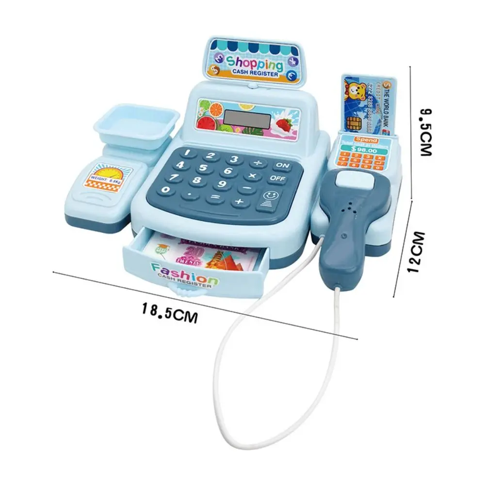 Mini Convenience Store Cashier Electric Pretend Play Kid Toy Children's Simulation Supermarket Cash Register Play House Toys 5