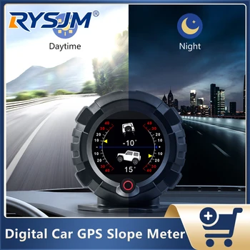 Medidor de Inclinación GPS para Auto X95, Pantalla Digital Head-Up, Inclinómetro, Velocímetro, Medidor de Ángulo de Inclinación para Vehículos Todoterreno, Altitud, Latitud 1