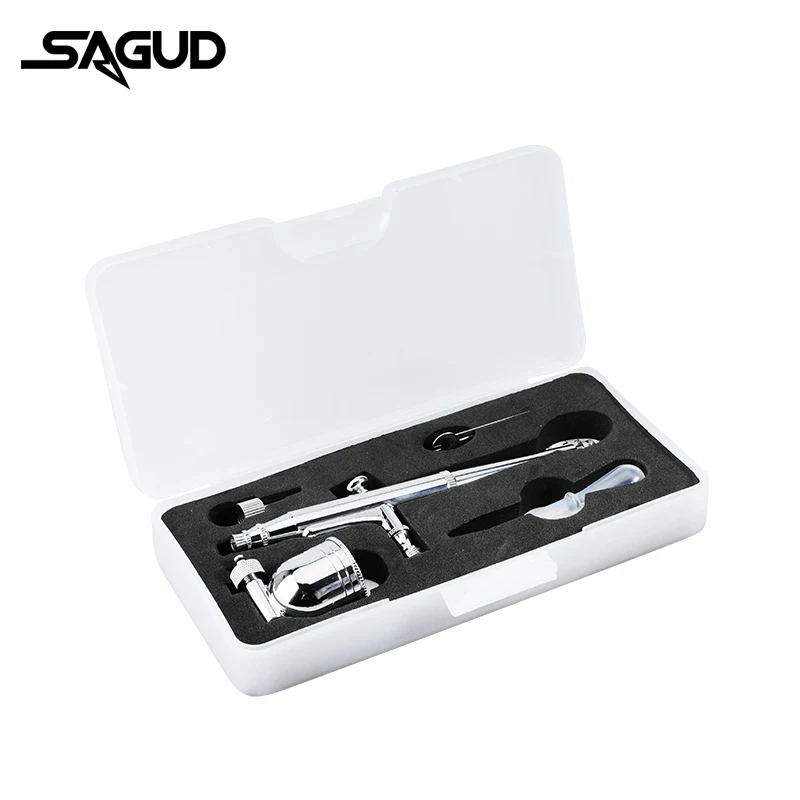 Airbrush Kits 0.3mm Dual-Action Side Bowl Feed Airbrush SD-132 With ...