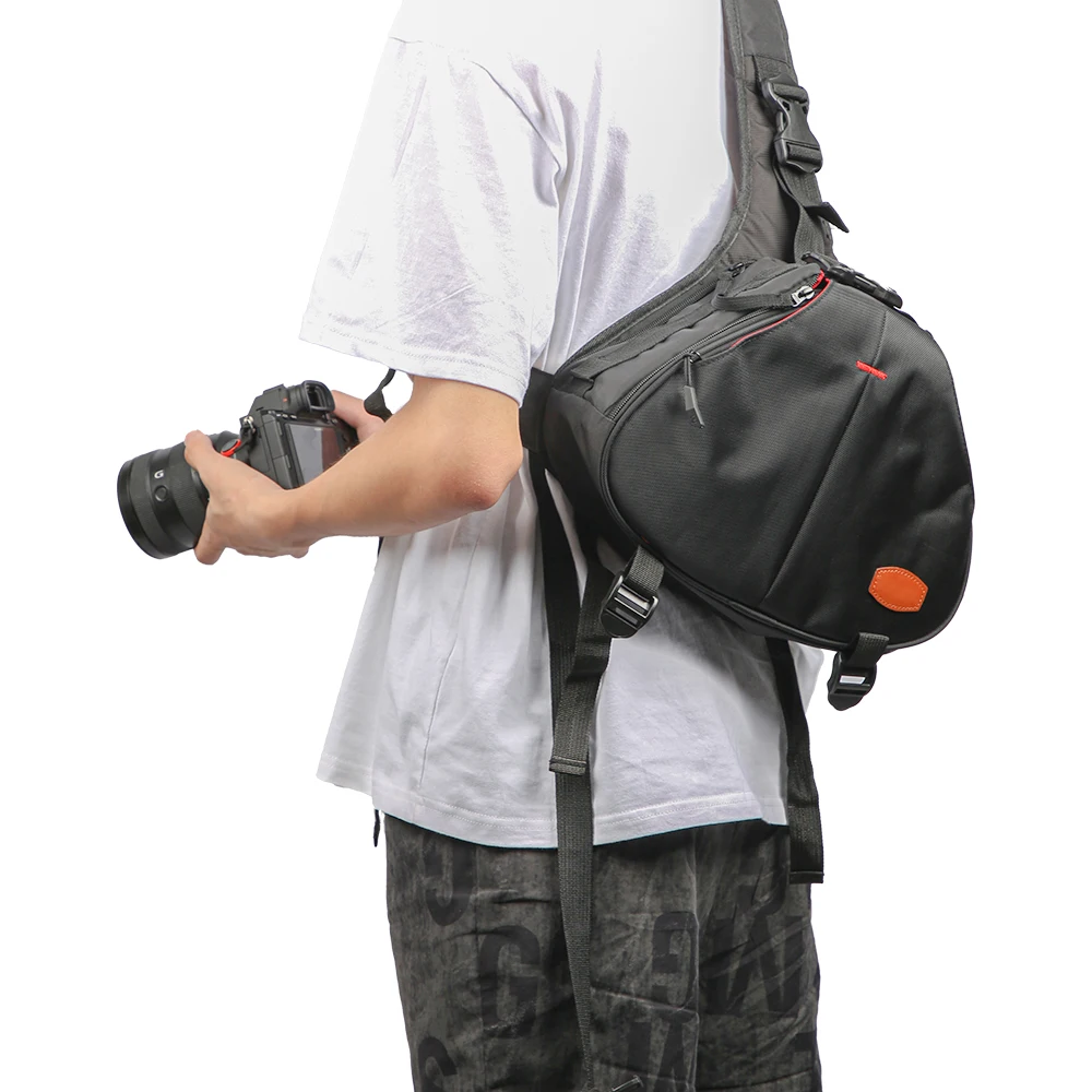Portable Camera Bags Professional Shoulder Bag with Rain Cover for