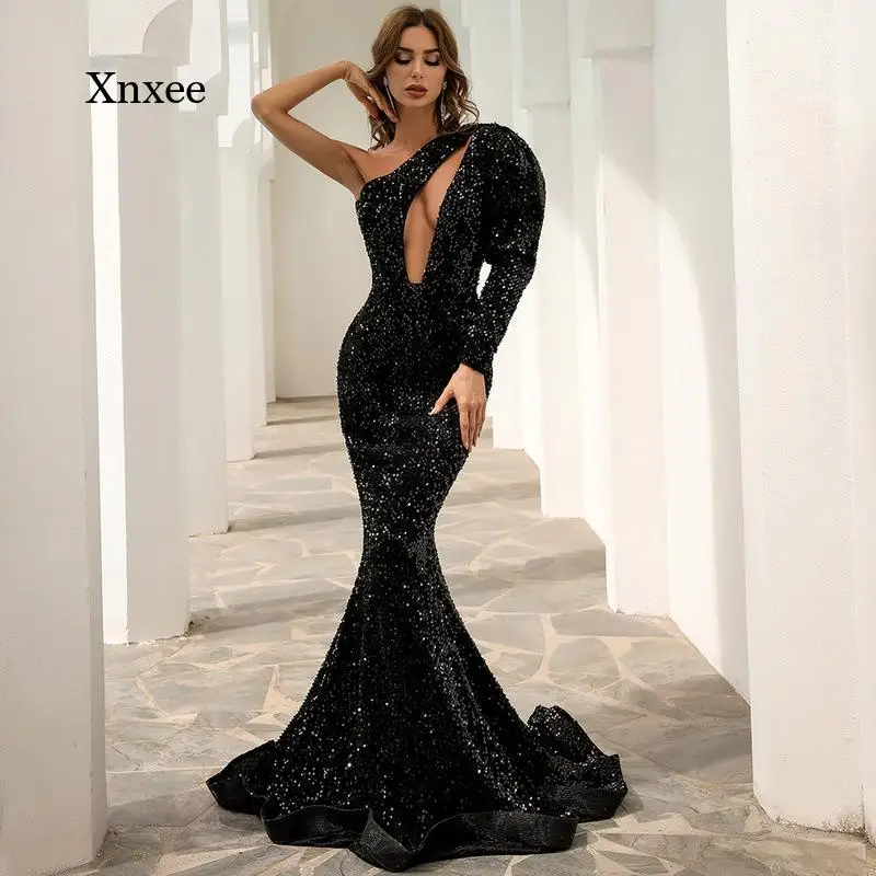 

Женское длинное платье с открытыми плечами, элегантное винтажное облегающее Платье макси с открытыми плечами и вырезом-лодочкой, Красное ажурное платье с оборками для вечерние