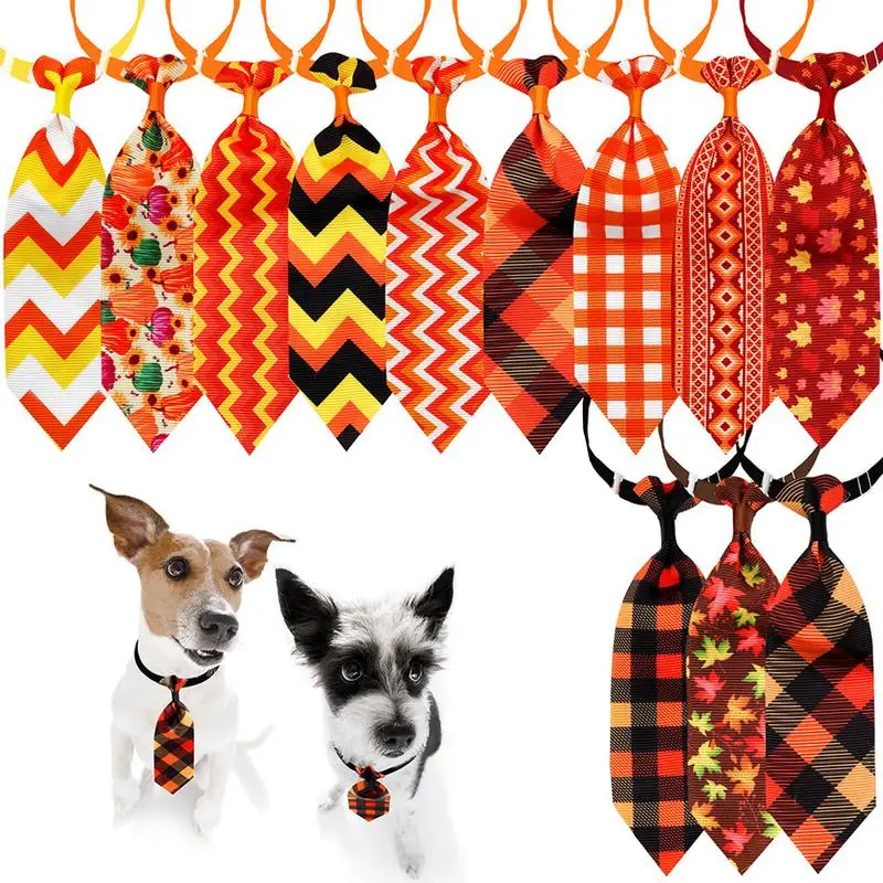 Dog Bow Ties Dogs Bow Tie 12 Pcs Dog Neck Ties Pet Assorted Adjustable
