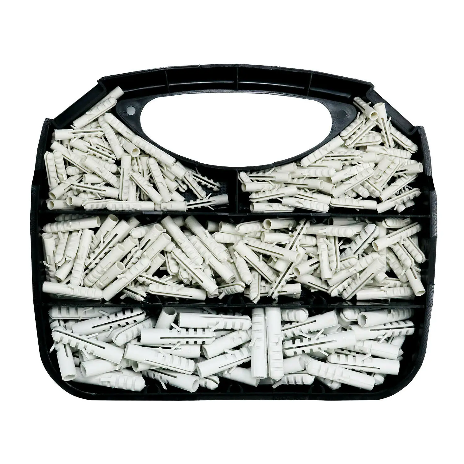 Drywall Anchor Kit Drywall Anchor Hollow Wall Anchor Set Plastic Wall Anchor Plastic Drywall Ribbed Anchors Solid Materials 260 Pcs Anchor Screws Self Tapping Screw