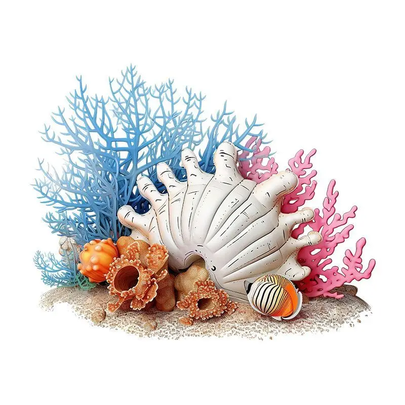 Ocean Beach Pearl Shell Wall Sticker Bathroom Toilet Living Room Cabinet Home Decoration wall sticker