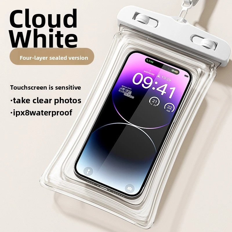 Premium Waterproof Phone Pouch with Touch Screen Access & Neck Strap
