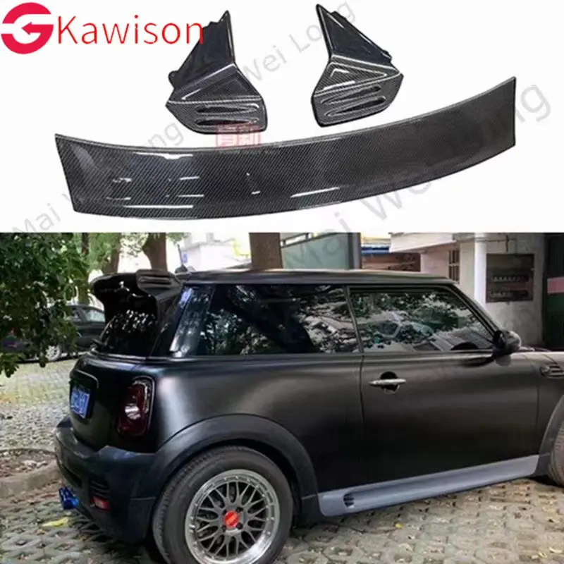 Oiomotors JCW GP3 Stil Carbon Faser Großen Heckspoiler Dach Flügel für F55  F56 Mini cooper - AliExpress