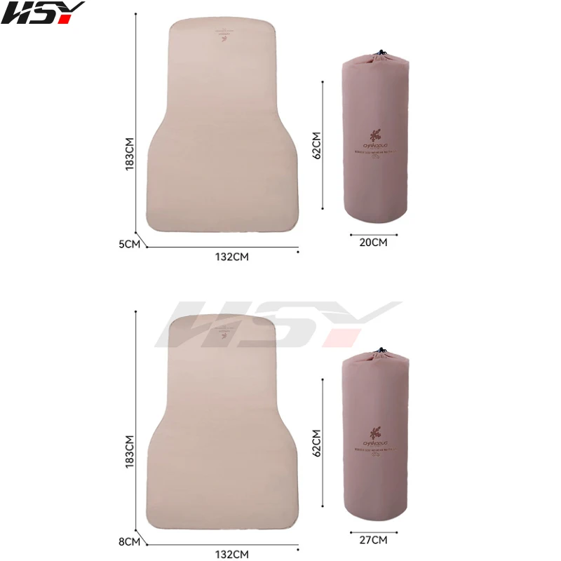 Tesla Model Y Self-Inflating Trunk Travel Mattress Outdoor Car Air Cushion Bed automatic inflatable Self-Driving sleeping Pad