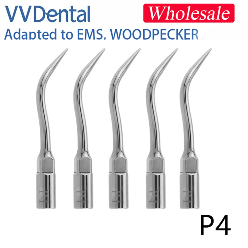 

VVDental оптовая продажа 1/3/5 шт. много P4 ультразвуковой скалер наконечник подходит для искусственных дятлов эндододонтика эндоскопические наконечники п-серии