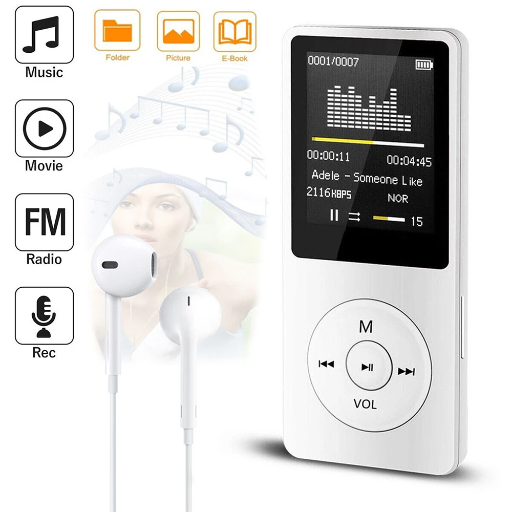 Bluetooth MP4 MP3 Lossless Music Player TFT LCD Display Walkman E-book Support TF Card Audio Recorder lossless sound MP3 player