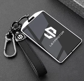Car Zinc Alloy TPU NFC Card Key Cases Holder Cover Chain For Leapmotor C16 C11 C10 C01 B10 T03 S01 Smart Key Car Accessories