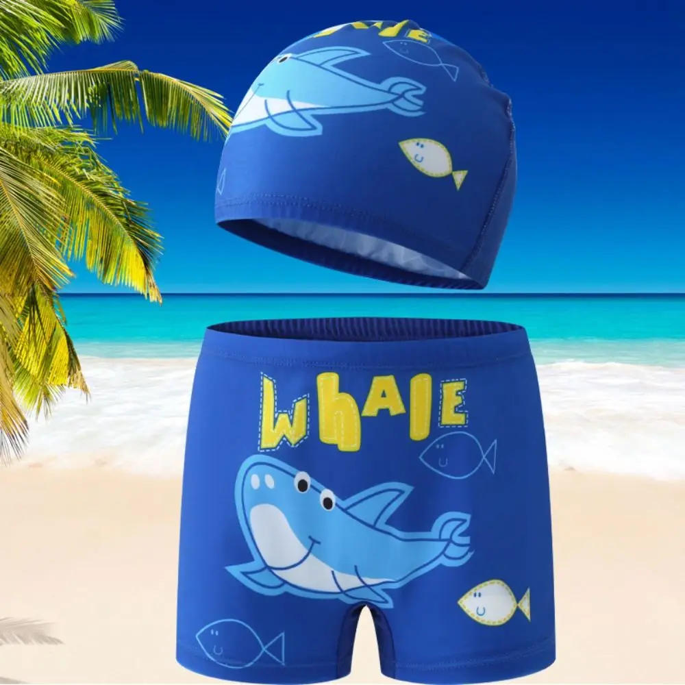 Toddler Beach Swimsuit Euro Boys Swimming Trunks Crab Dinosaur Childrens Swimsuit 1-7Years Cartoon Kids Summer