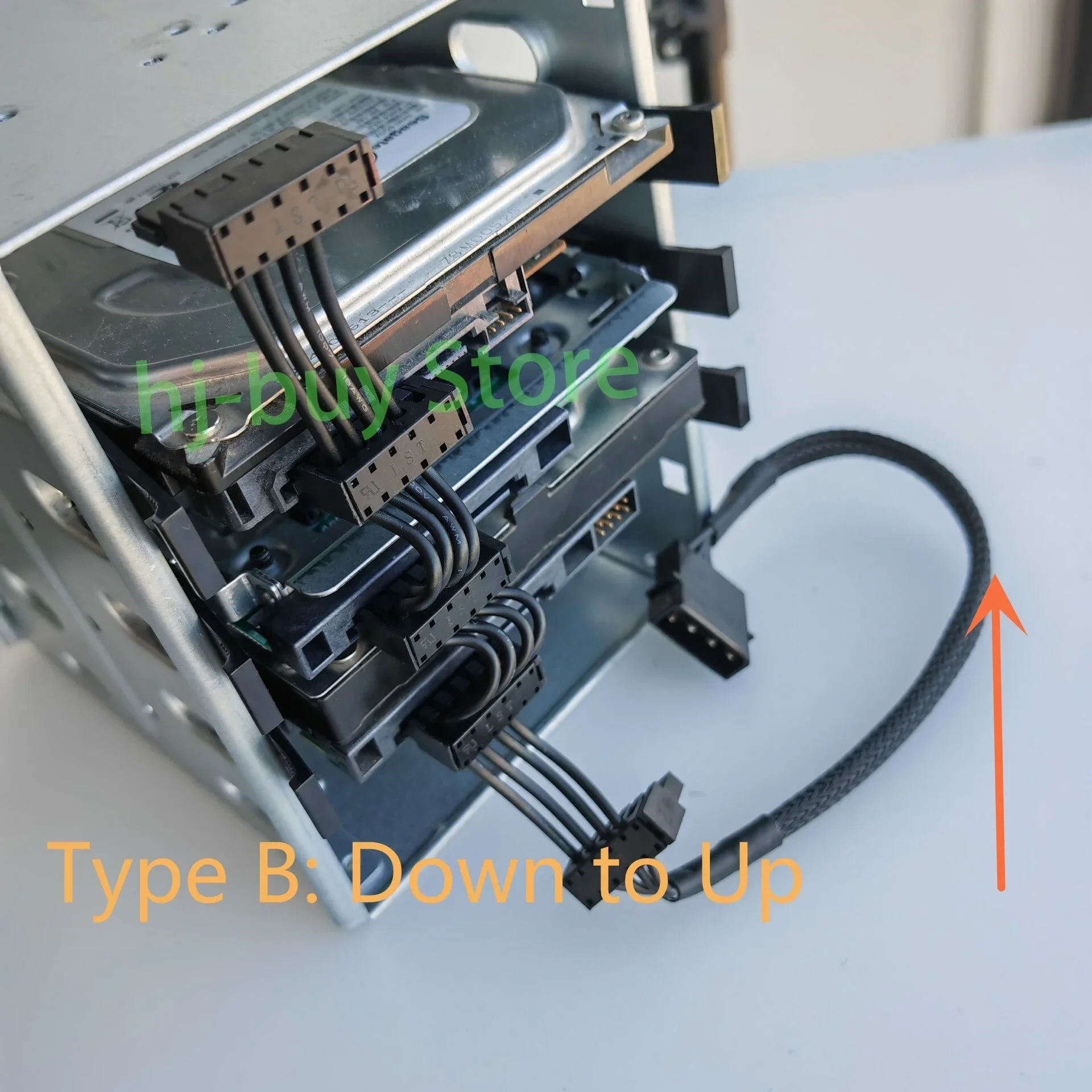 ATX 4Pin 4P IDE Molex to SATA Serial ATA Power Supply Cable