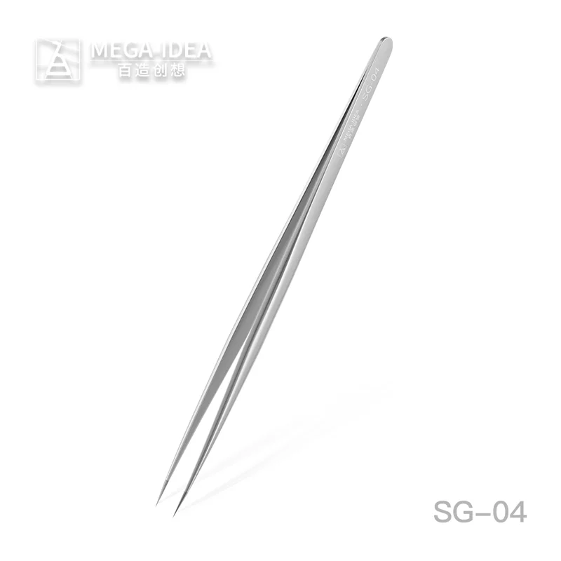 

QIANLI MEGA-IDEA Blade SG-04 Tweezers High Hardness Precision Stainless Steel Clamp for Electronic Phone Repair Tools