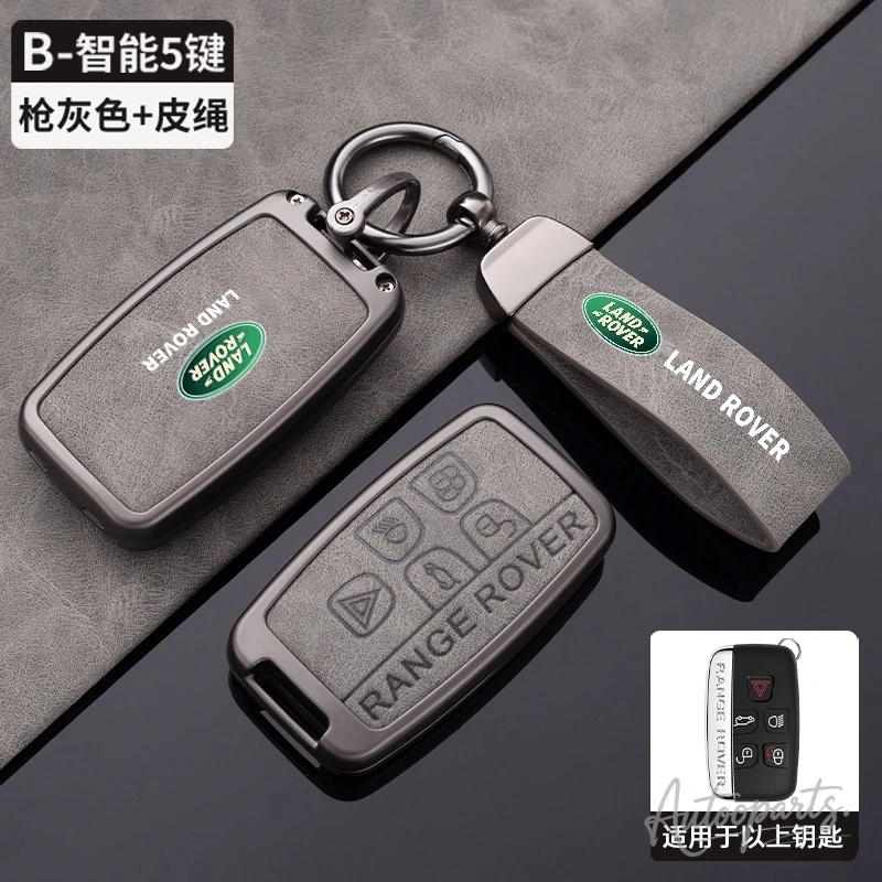 Luxury Zinc Alloy Leather Key Case - Premium Auto Interior Accessory