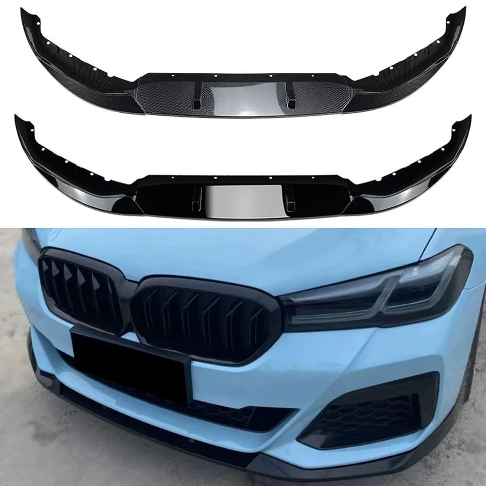 Frontlippe Frontspoiler Glänzend Schwarz Passend Für BMW 5er G30