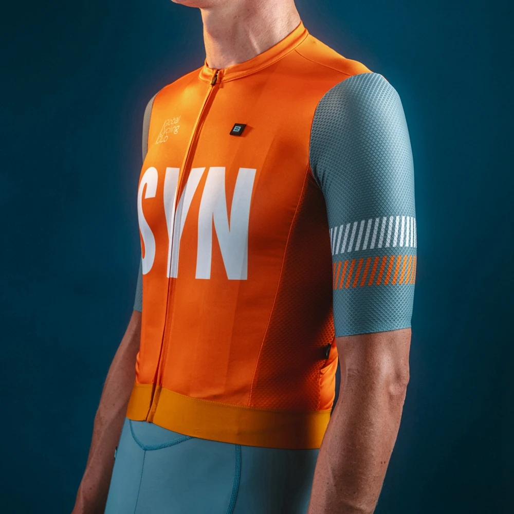 SYNDICATE PRO JERSEY JUICY BLUE SYN Team Race Bicycle Clothing Summer Short Sleeve Cycling Shirts MTB Road bike Jersey 5