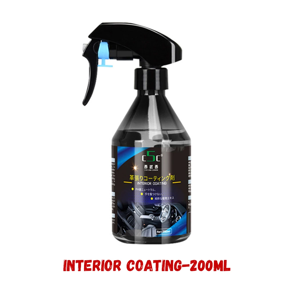 best car wax Car Interior Cleaner Leather Spray Plastic Refresher Coating Seat Sofa Dashboard Upholstery Refurbishing Repair Auto Accessories carnauba car wax