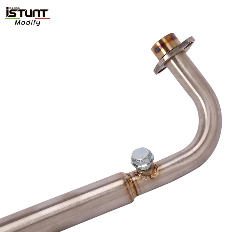 Motorcycle Full System Exhaust Escape Modify Stainless Steel Front Link Pipe For KAWASAKI Z125 Until 2018 Z125 Pro Until 2022 - Image 4
