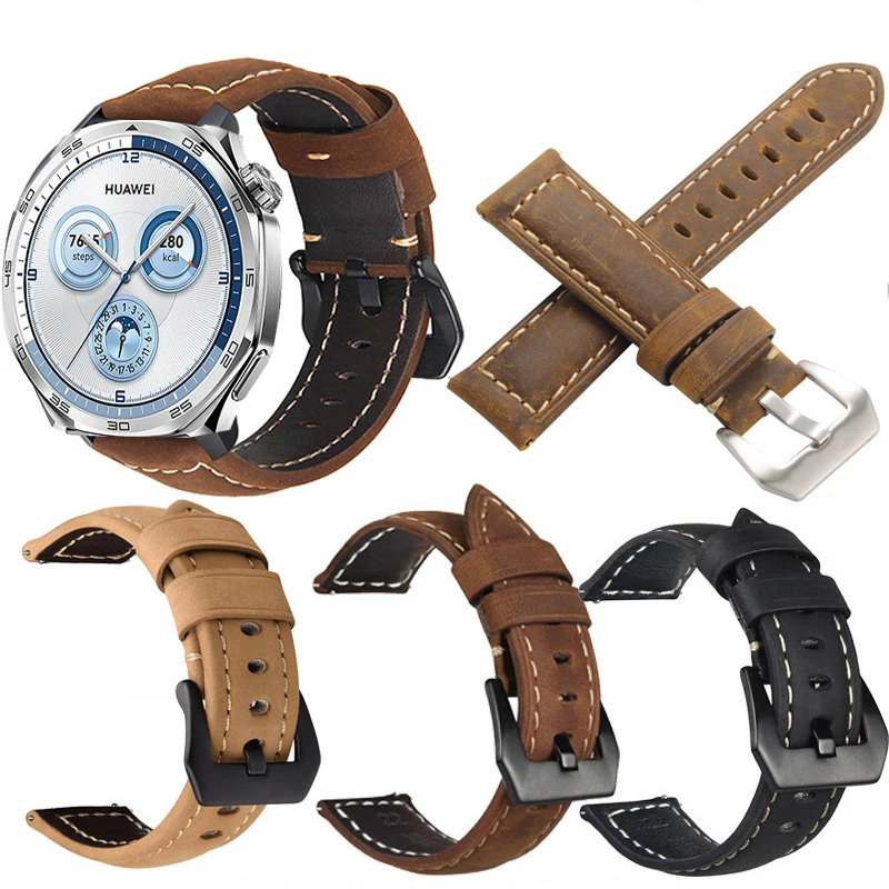 Quick Release Retro Leather Watch Straps - Genuine Quality Band